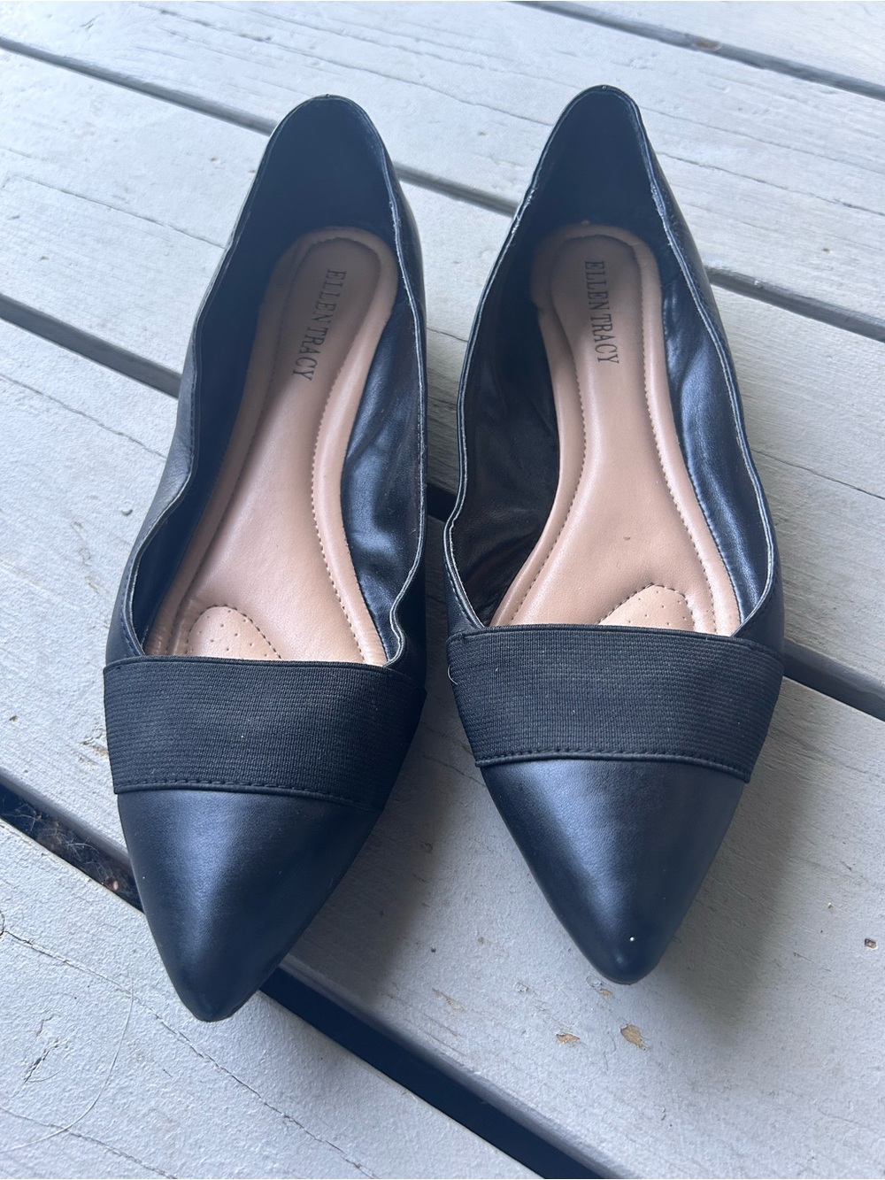 Pointed-Toe Ballet Flats - Office, Business Casual